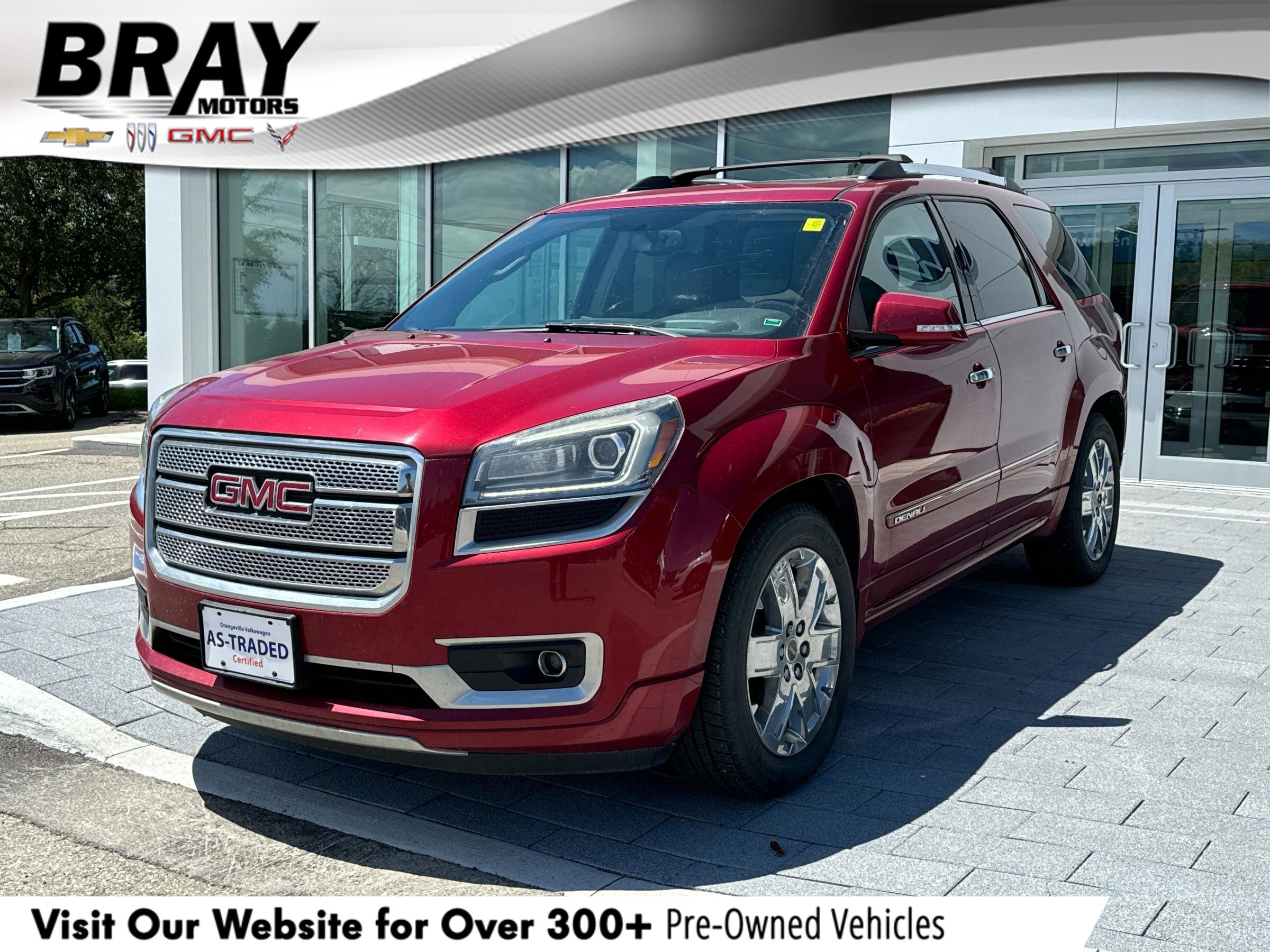 2013 GMC Acadia DenaliAS-TRADED CERTIFIED, AWD, LEATHER, CLEAN!