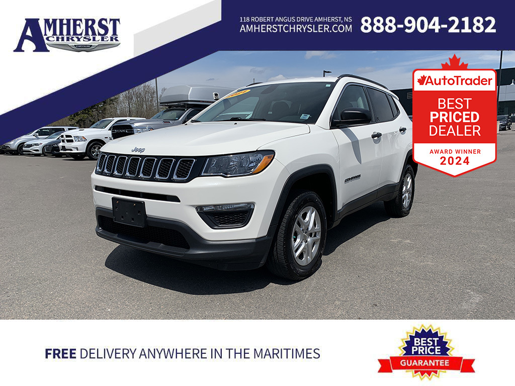 2021 Jeep Compass 4x4 Sport, Heated Mirrors, Heated Steering