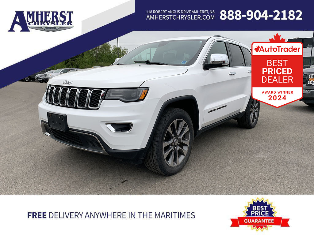 2018 Jeep Grand Cherokee 4x4 Limited, Heat and Cool front seats, Bluetooth