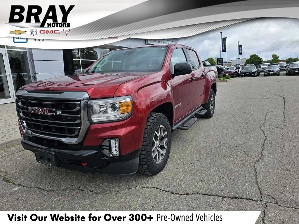 2021 GMC Canyon AT4 W/LEATHER, DURAMAX, CREW, 4X4, LOADED, 1-OWNER