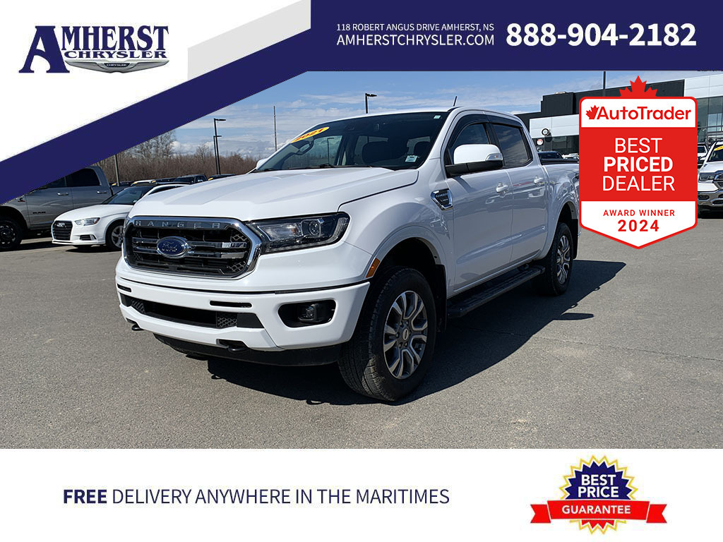 2021 Ford Ranger XLT 4x4, Leather, Heated Seats, A/C, Backup Cam