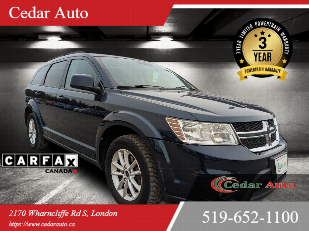 2015 Dodge Journey SXT V6 - 3 YEAR POWERTRAIN WARRANTY INCLUDED