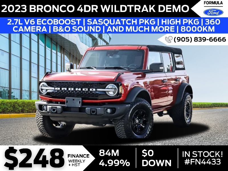 2023 Ford Bronco Wildtrak - 360 Camera + B&O Sound + 12 Screen