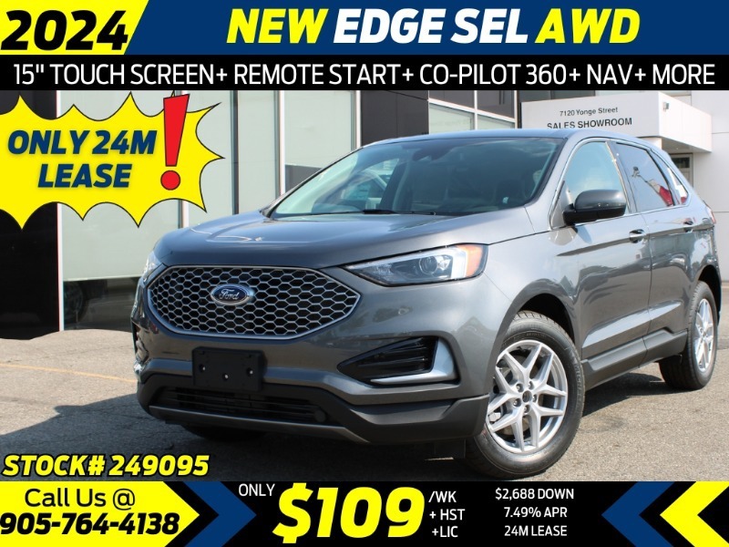 2024 Ford Edge SEL - AWD  CO-PILOT 360  REMOTE START  POWER SEATS