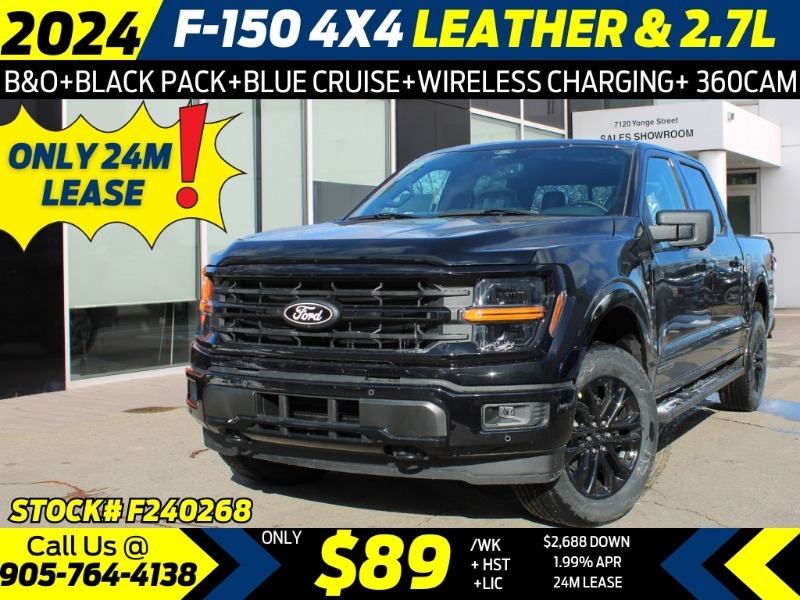 2024 Ford F-150 XLT - LEATHER  B&O AUDIO  MOBILE OFFCE PCK  BLACK 