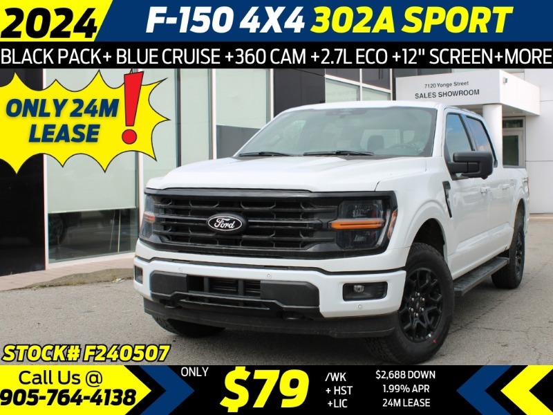 2024 Ford F-150 XLT - 302A PACKAGE  BLACK PACKAGE  BLUE CRUISE