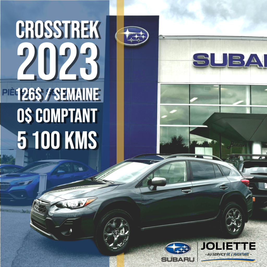 2023 Subaru Crosstrek Outdoor TAUX CERTIFIÉ A PARTIR DE 3,99%