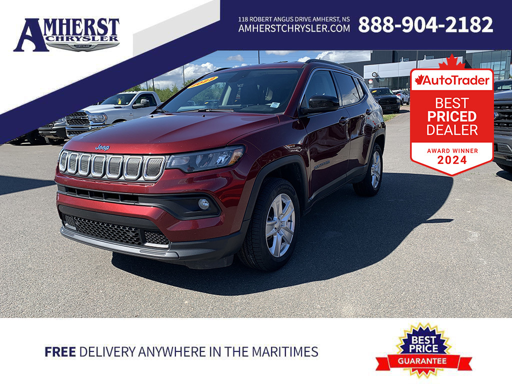 2022 Jeep Compass AWD $226bw Heated Seats and Steering, Nav