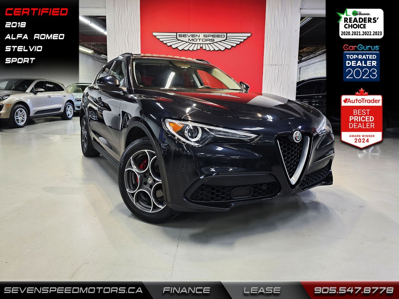 2018 Alfa Romeo Stelvio Sport/Certified/Finance