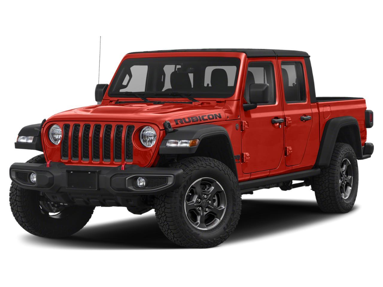 2020 Jeep Gladiator RUBICON IN FIRECRACKER RED EQUIPPED WITH A 3.6L V6