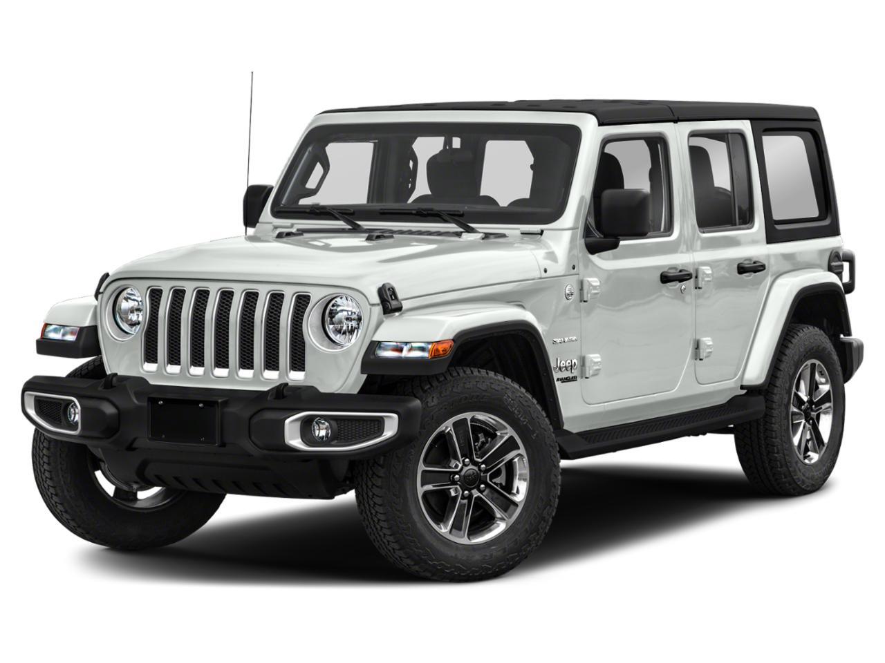 2021 Jeep Wrangler UNLIMITED SAHARA IN BRIGHT WHITE EQUIPPED WITH A 2