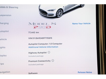 used 2015 Tesla Model S car, priced at $37,910