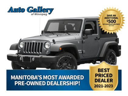 used 2017 Jeep Wrangler car, priced at $24,997