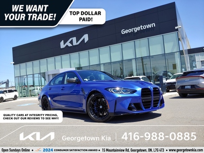 used 2024 BMW M3 car, priced at $107,950