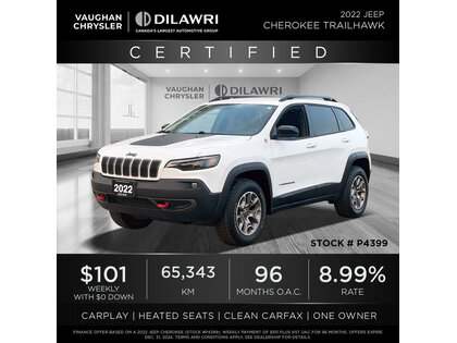 used 2022 Jeep Cherokee car, priced at $28,980