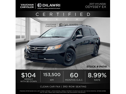 used 2017 Honda Odyssey car, priced at $18,482