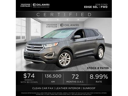 used 2018 Ford Edge car, priced at $16,988