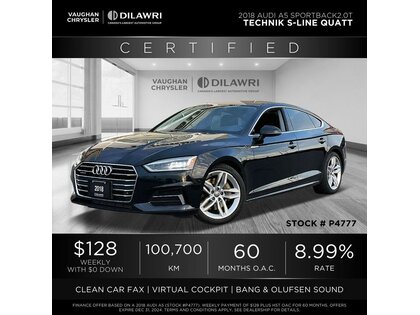 used 2018 Audi A5 Sportback car, priced at $25,580