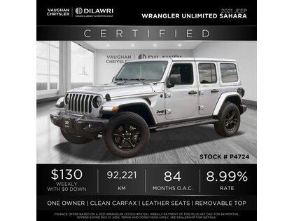 used 2021 Jeep Wrangler Unlimited car, priced at $36,744