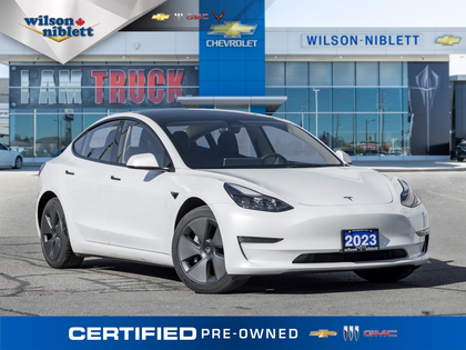 used 2023 Tesla Model 3 car, priced at $34,510