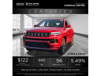 used 2023 Jeep Compass car, priced at $49,564