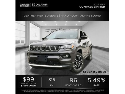 used 2023 Jeep Compass car, priced at $45,244