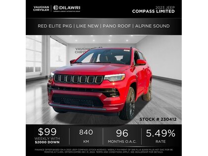 used 2023 Jeep Compass car, priced at $49,564