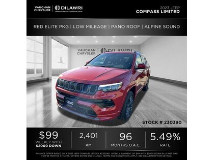 used 2023 Jeep Compass car, priced at $35,580