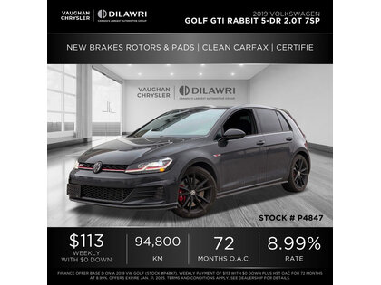 used 2019 Volkswagen Golf GTI car, priced at $24,977