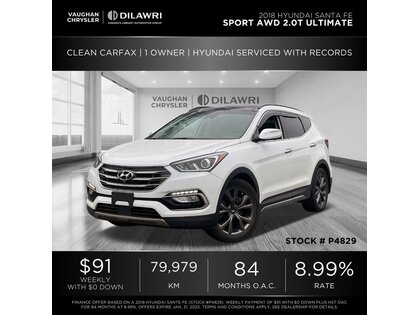 used 2018 Hyundai Santa Fe Sport car, priced at $21,604