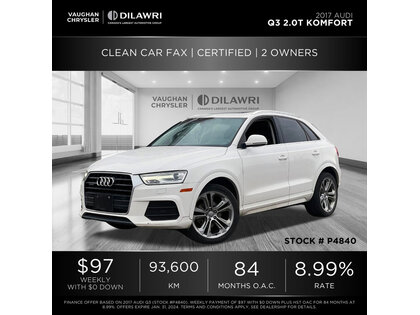 used 2017 Audi Q3 car, priced at $19,978