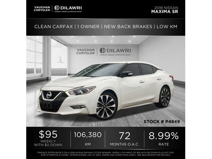 used 2018 Nissan Maxima car, priced at $22,900